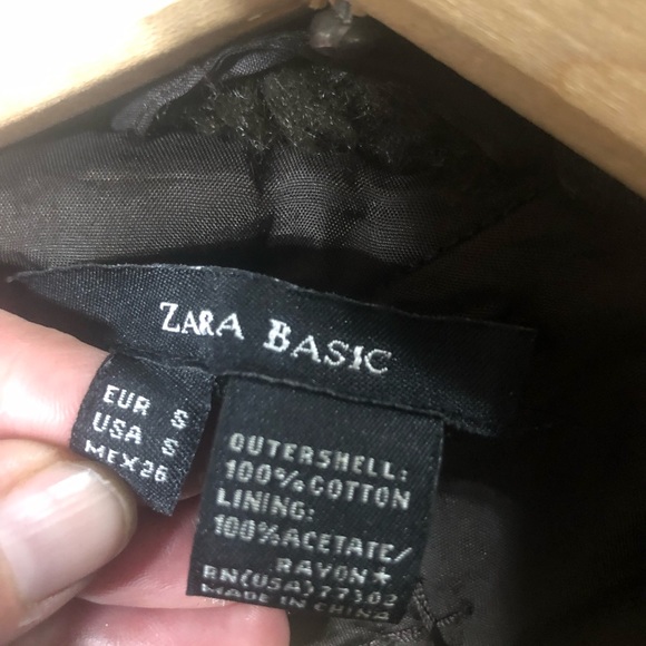 Zara Basics double breasted corduroy blazer jacket - Picture 5 of 6